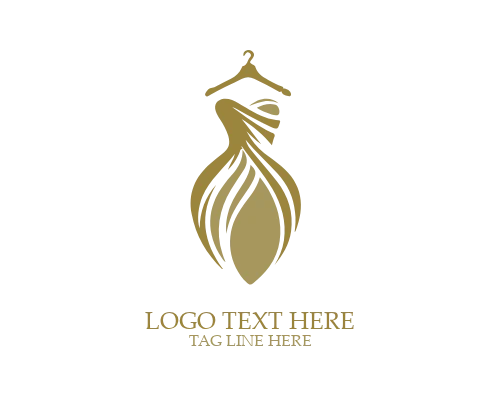 Floral Women Dress Logo