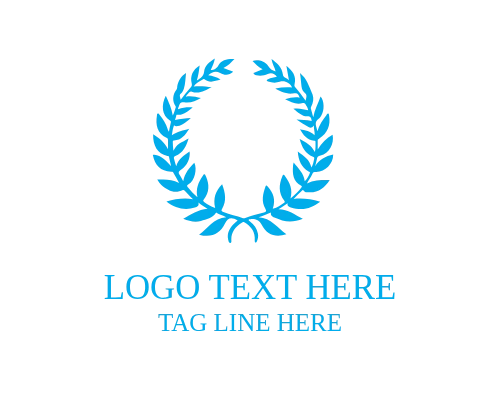 Floral Wreath Icon Logo