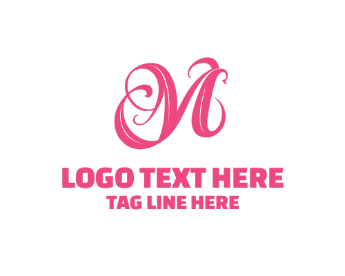 Flow Script letter M Logo