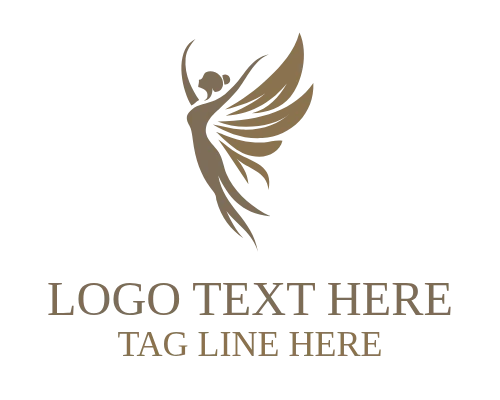  Flower Fairy Vintage Flat Logo