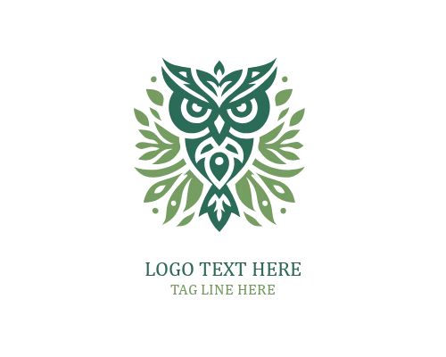 Flower Spirit Owl Logo