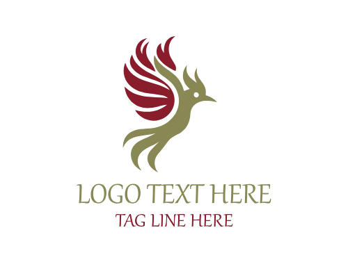 Flowing Flame Bird Logo for Smooth Branding and Modern Identity