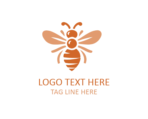 Flying Bee Logo Creative Design