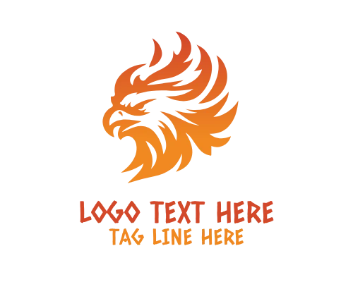 Flying Eagle Silhouette Logo