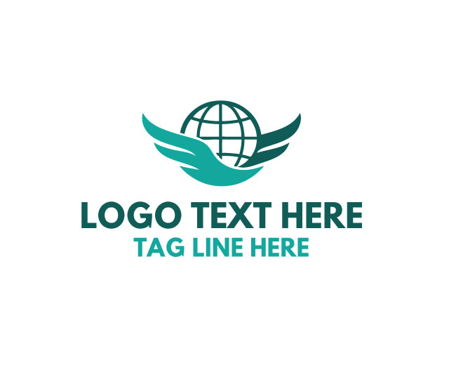 Flying Globe Circle Logo