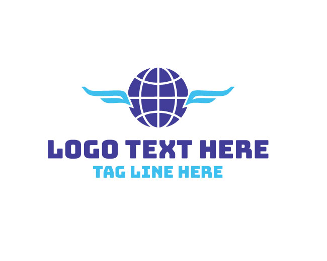  Flying Globe Delivery Logo