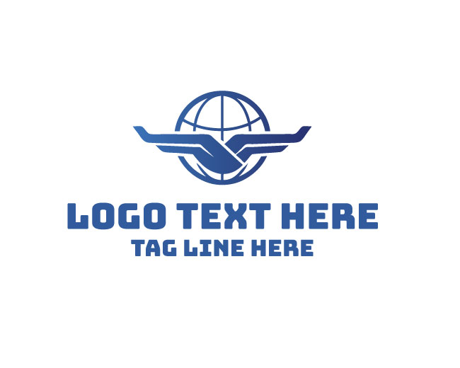 Flying Globe Jet Logo