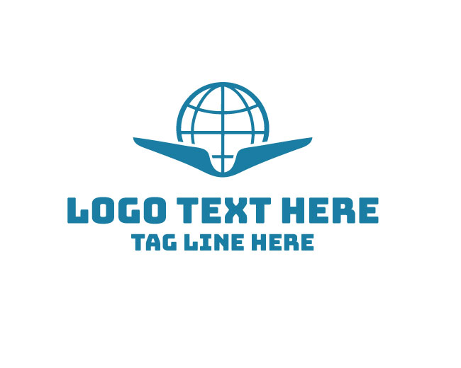 Flying Globe Orbit Logo