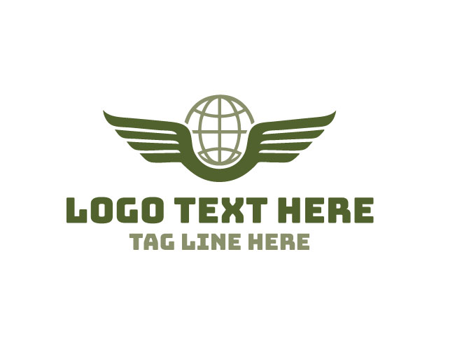 Flying Globe Path Logo