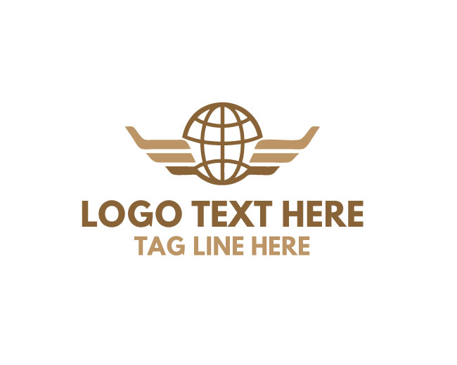 Flying Globe Route Logo