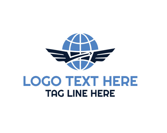 Flying Globe World Logo