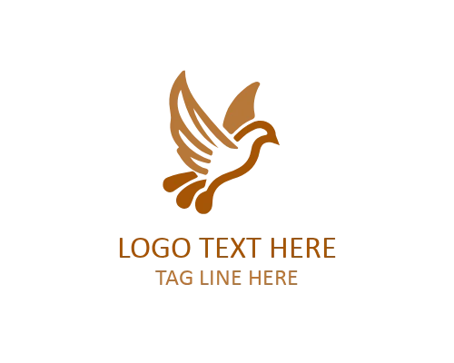 Flying Linear Bird Icon