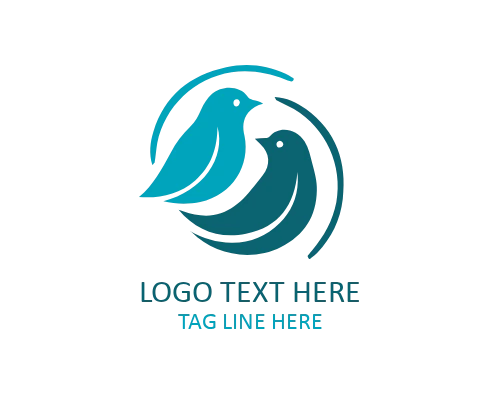 Flying Love Bird Flat Logo for Lifestyle, Romance, and Creative Brands
