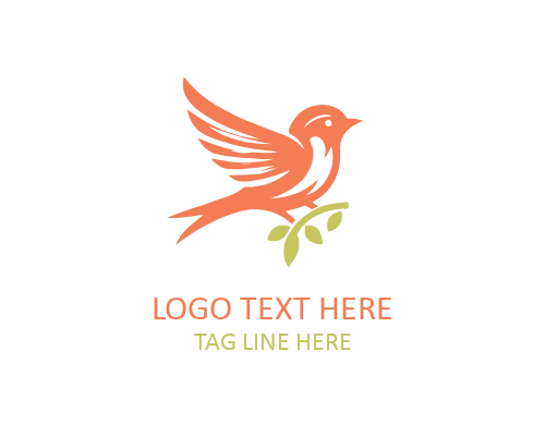 Flying Sparrow Minimal Logo