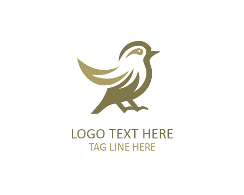 Flying Sparrow Symbol Logo