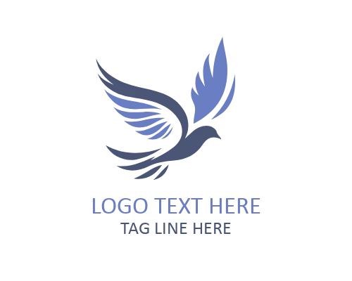  Flying Swallow Outline Logo