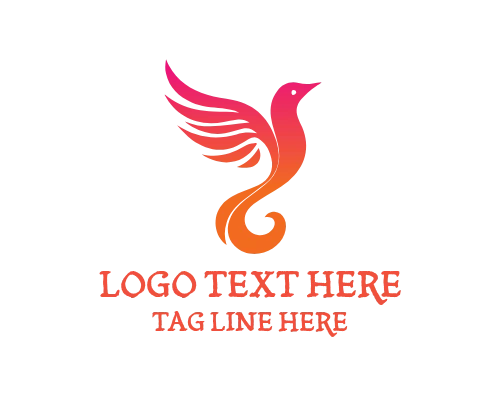 Focus Elegant Bird Logo