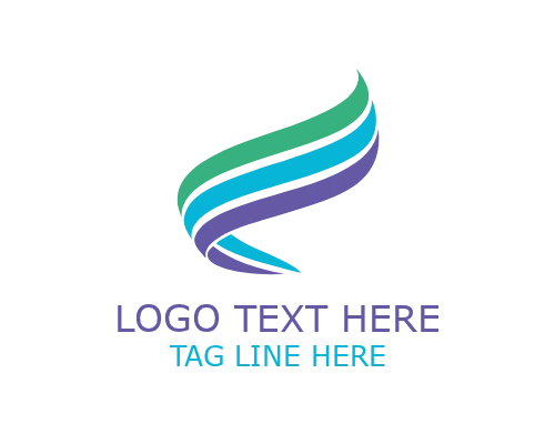 Folded Abstract Ribbon Logo for Modern and Corporate Identity