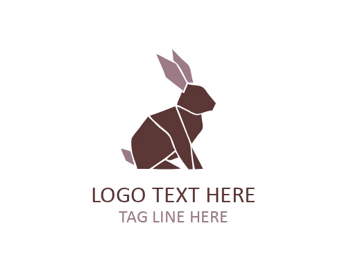 Folded Paper Animal Icon Logo