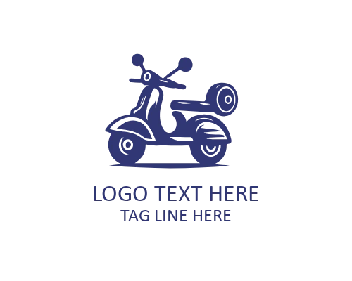 Food Delivery Scooter Logo
