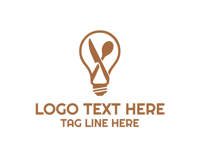 Food Lightbulb Logo