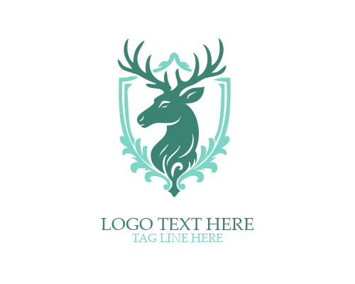 Forest Deer Crest Logo