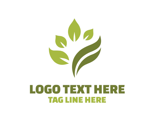 Forest Leaf Nature Logo