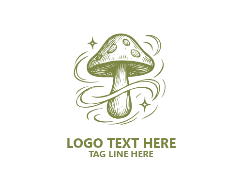 Forest Life Mushroom Logo