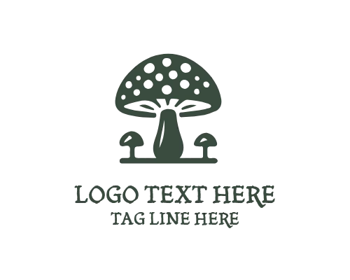 Forest Mushroom Logo for Nature and Eco Branding