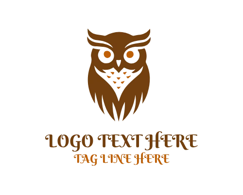 Forest Owl Nature Logo