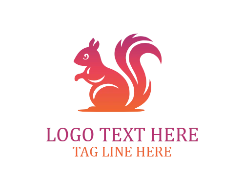 Forest Squirrel Badge Logo