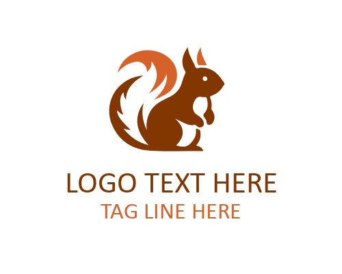 Forest Squirrel Icon Logo