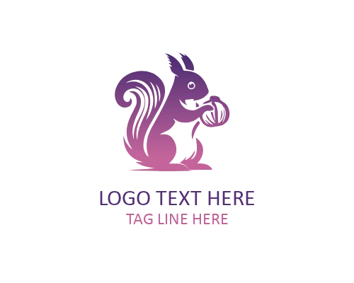 Forest Squirrel Logo Icon