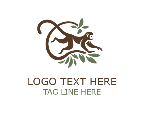 ForestLoop Leaf Monkey Logo
