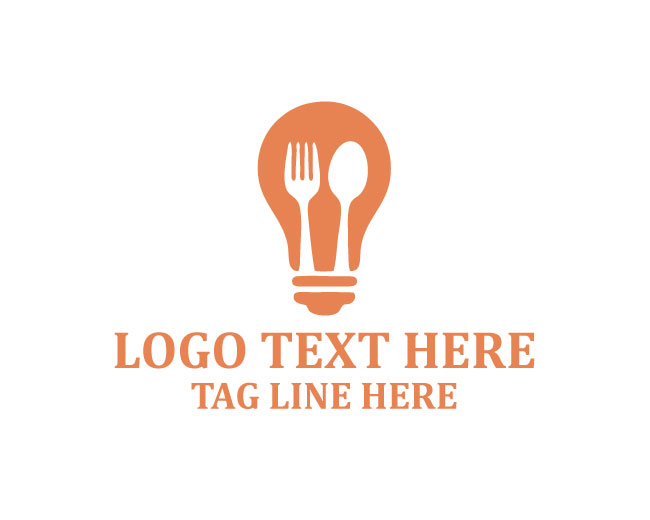  Fork Lightbulb Logo