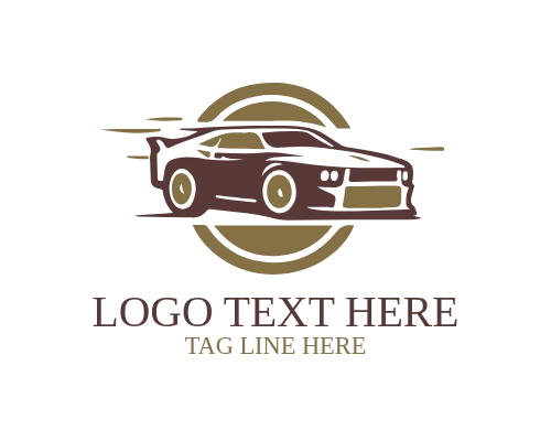 Formula Style Racing Car Logo