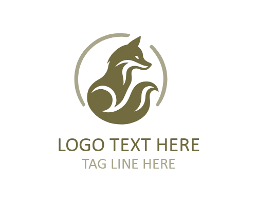 Fox Modern Badge Logo for Brand Identity