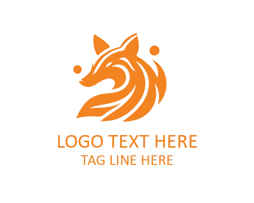 Fox Modern Flat Logo for Digital Branding