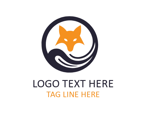 Fox Outline Logo for Minimal Branding