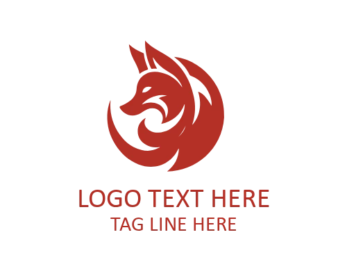 Fox Profile Logo for Creative Branding