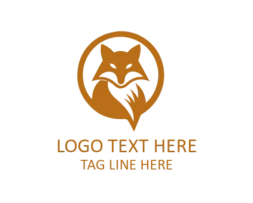 Fox Silhouette Logo for Creative Identity
