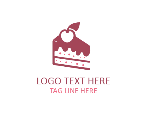 Fresh Bakery Cake Slice Logo