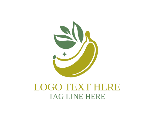  Fresh Banana Flat Logo for Food and Organic Brands