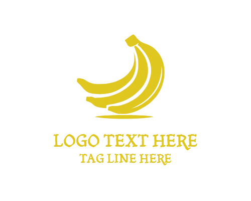 Fresh Banana Market Fruit Logo for Produce Branding