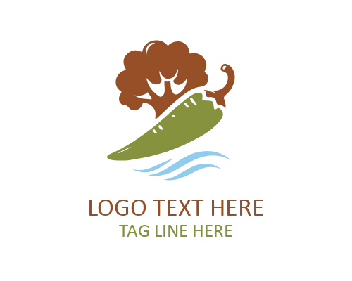 Fresh Carrot Food Logo
