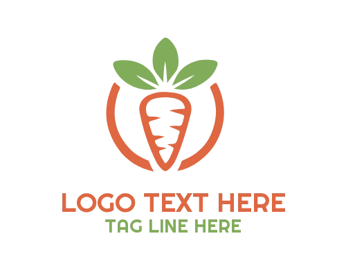 Fresh Carrot Logo for Organic Farm Branding