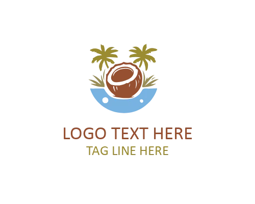 Fresh Coconut Nature Icon