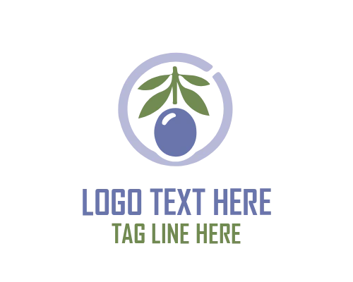 Fresh Green Olive Tree Logo
