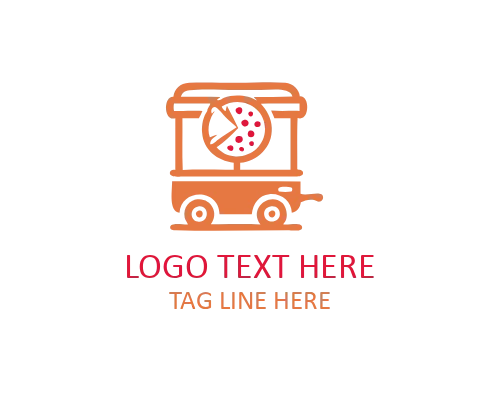Fresh Juice and Smoothie Food Cart Logo for Healthy Drinks