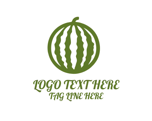 Fresh Juicy Watermelon Slice Summer Logo